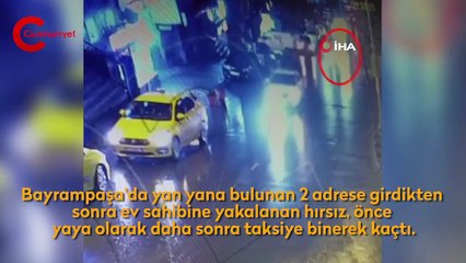 Ev sahibine yakalanan hırsız böyle kaçtı