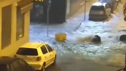 Inundaciones en Sevilla y en Cádiz por el temporal.