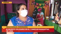 Almuerzo solidario en el comedor manantial de vida