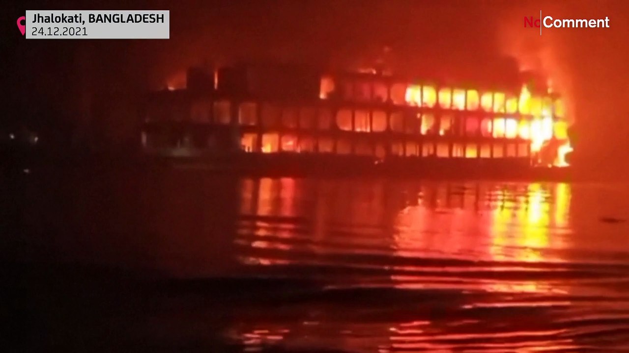 Bangladesch: Überfüllte Fähre brennt aus, 39 Tote und 72 Verletzte