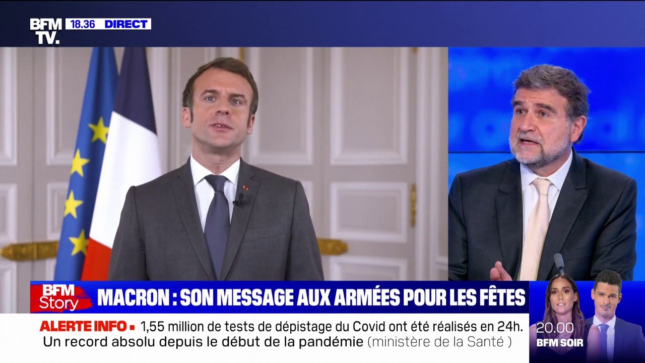 Emmanuel Macron dit sa "reconnaissance" aux armées à l'occasion des fêtes