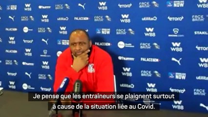 Coronavirus - Vieira : "On commence à s'inquiéter"