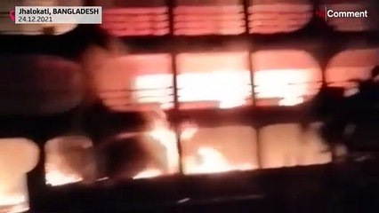 Ferry fire kills dozens in southern Bangladesh