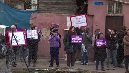 İsrail askerlerinden Şeyh Cerrah'a destek gösterisine sert müdahale