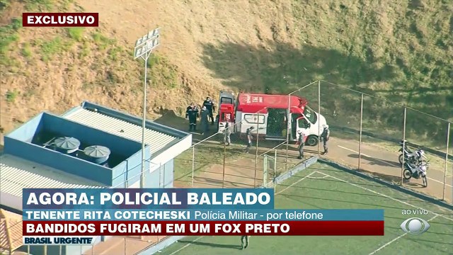 A equipe do Brasil Urgente acompanhou o resgate de um policial que foi baleado em Cotia em SP. A tenente Rita Cotecheski, do polícia militar, deu mais detalhes do caso. #BrasilUrgente