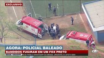 A equipe do Brasil Urgente mostrou o momento do resgate do  policial que foi baleado na barriga na grande São Paulo. Ele foi levado para o Hospital das Clínicas. #BrasilUrgente