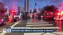Uma médica a caminho do trabalho foi baleada durante uma tentativa de assalto em São Paulo