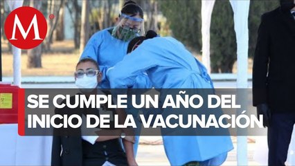 A un año de la primera aplicación de vacuna contra covid en México
