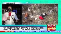 Una persona pierde la vida en accidente de tránsito entre moto y automóvil en Yamaranguila Intibucá