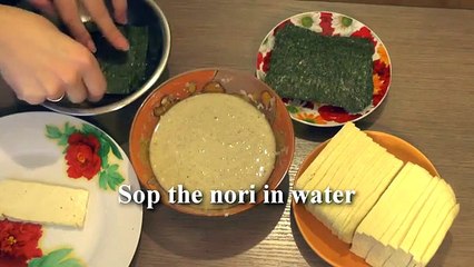 vegetarian Fish Of Tofu And Roasted Seaweed