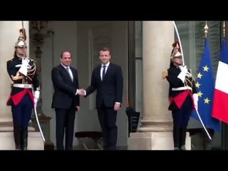 ماكرون يستقبل السيسي في الإليزيه