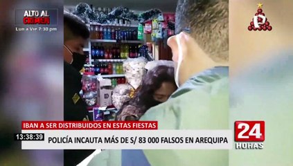 Arequipa: cae banda que iba a inundar mercados del sur con billetes falsos
