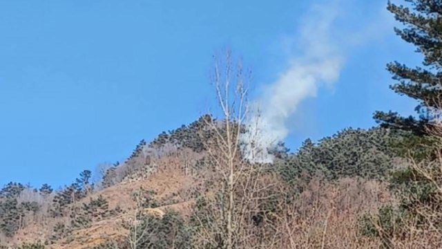 강원도 정선에 산불 발생...헬기 동원 진화 중 / YTN