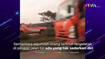 Innalillahi, Kecelakaan Tunggal di Tol Cipali Terjadi Lagi