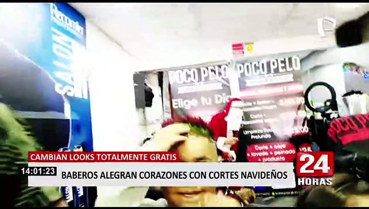 Exitoso barbero regala cortes de cabello a los niños por Navidad