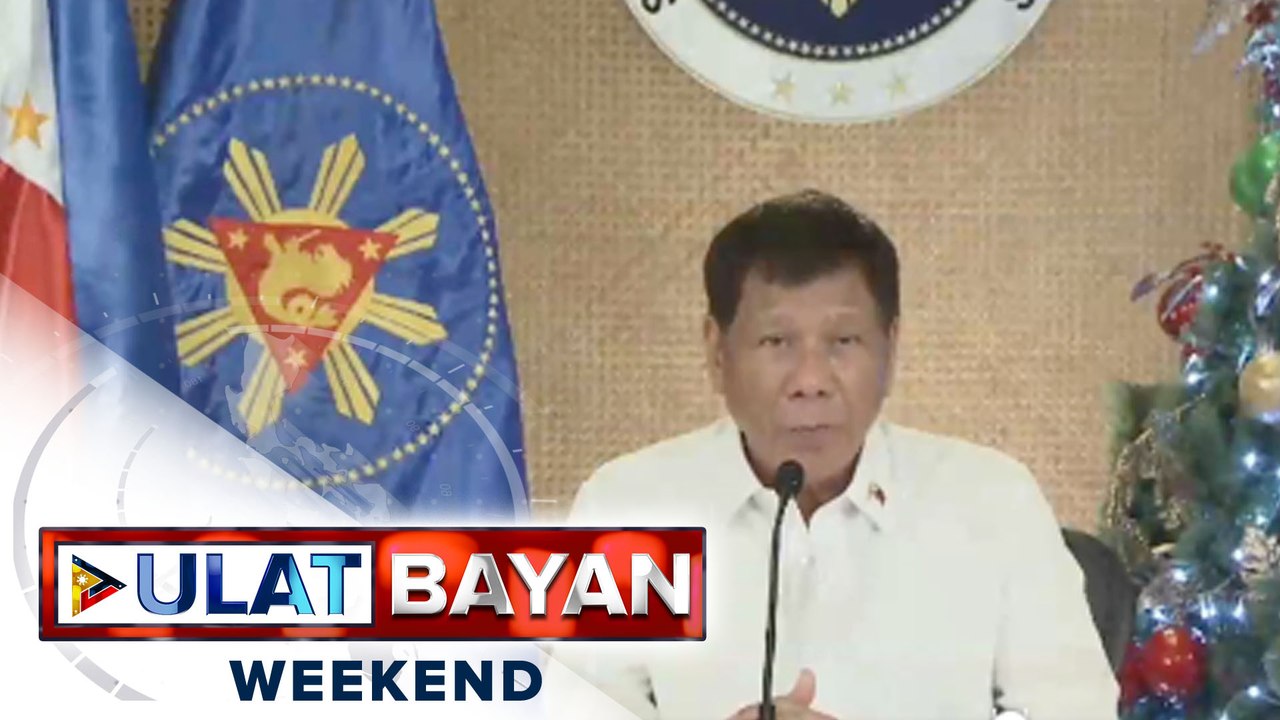 Pag-asa at katatagan sa harap ng trahedya, mensahe ni Pres. Duterte sa mga Pilipino ngayong Pasko
