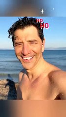 Σάκης Ρουβάς: Στιγμιότυπα από τις χριστουγεννιάτικες βουτιές του τραγουδιστή  (2)