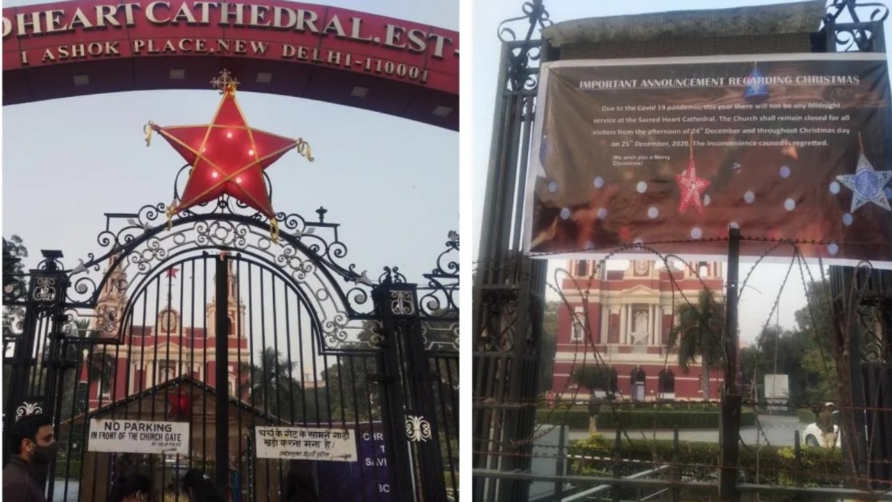 Omicron: Police deploys outside church on Christmas in Delhi