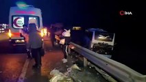 Bursa'da 12 kişinin yaralandığı otobüsün kaza anı kameraya yansıdı