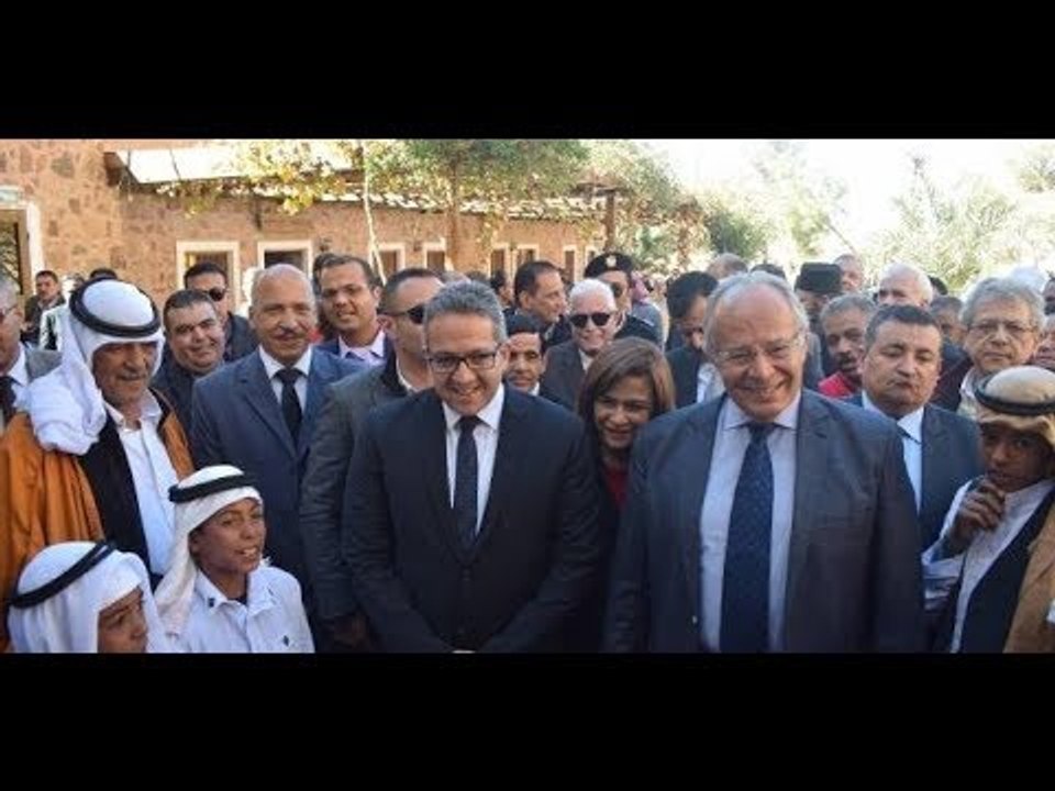 افتتاح مكتبة دير سانت كاترين بحضور وزير الآثار والمحافظ