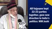 AB Vajpayee kept 22-23 parties together, gave new direction to India’s politics: MM Joshi