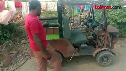 अल्पशिक्षित पठ्ठ्याने जुगाड करून बनवली ४ व्हीलर गाडी 