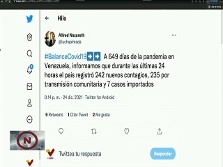 COVID-19 | Venezuela registró 235 casos comunitarios, 7 importados y 431.541 pacientes recuperados