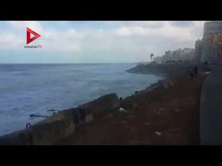 طقس سيء يضرب الأسكندرية