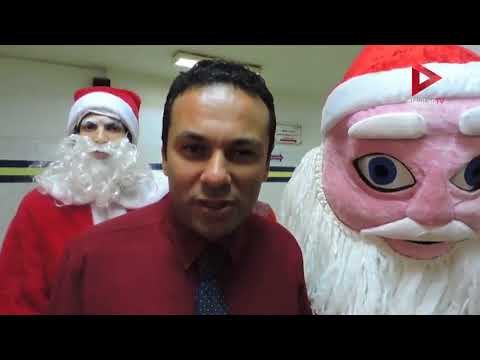 بابا نويل يوزع الهدايا على الأطفال المرضى بالمستشفيات بالبحيرة‎