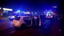 Bursa'da araç kırmızı ışıkta bekleyen otomobile çarptı: 6 yaralı