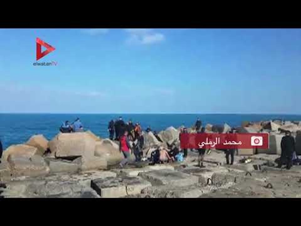 لحظة انتشال جثة ضحية حادث كوبري ستانلي بعد 6 أيام