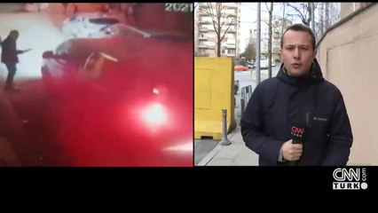 Trafikteki saldırı anı güvenlik kamerasında