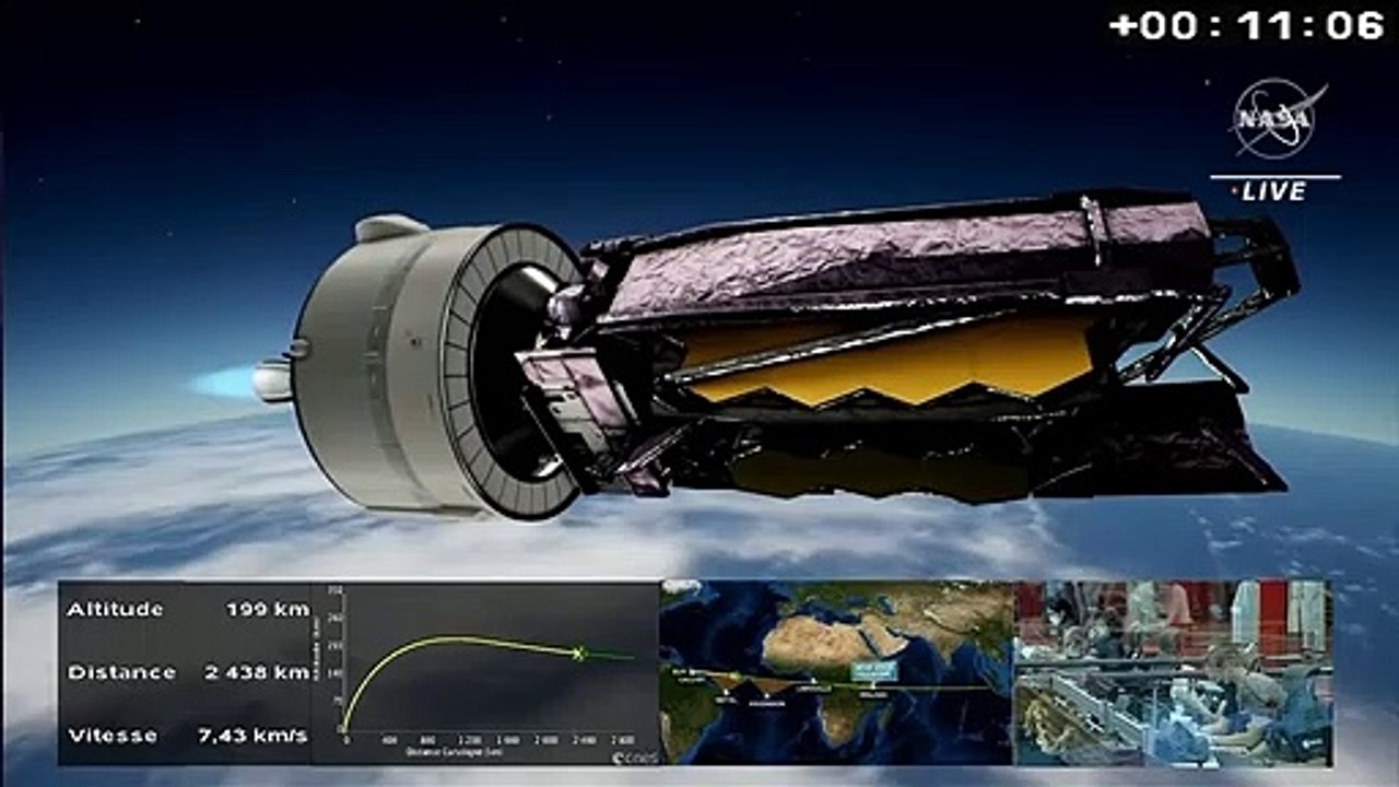 The James Webb Space Telescope Launches Into Space