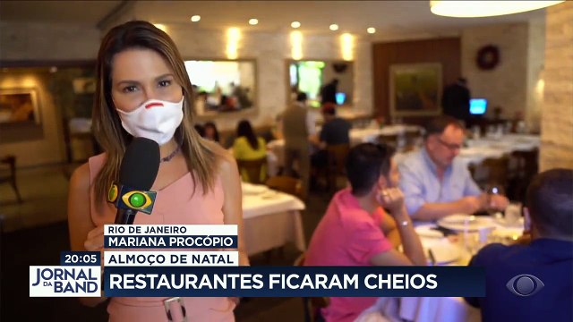 Os restaurantes tiraram a barriga da miséria com o almoço de natal - recuperaram parte dos prejuízos com o fechamento no ano passado. #BandJornalismo