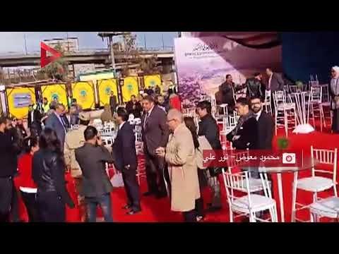 وصول وزير الآثار وحواس وإيناس عبدالدايم المتحف الكبير لحضور مراسم نقل رمسيس الثاني