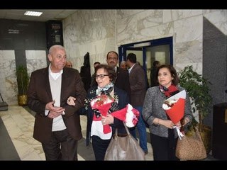 أهالي أسوان يستقبلون المناضلة الجزائرية جميلة بوحيرد بالزفة النوبي