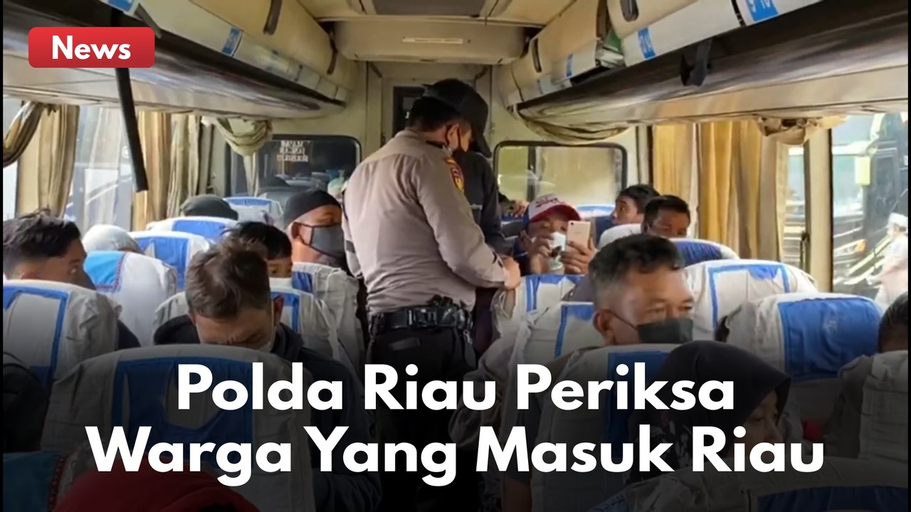 CEGAH PENYEBARAN COVID-19 ! POLDA RIAU PERIKSA WARGA YANG MASUK WILAYAH RIAU !!