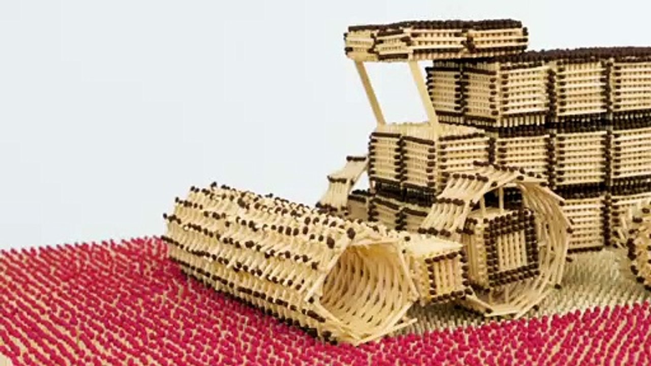 How to Build Combine Harvester from Matches Without Glue