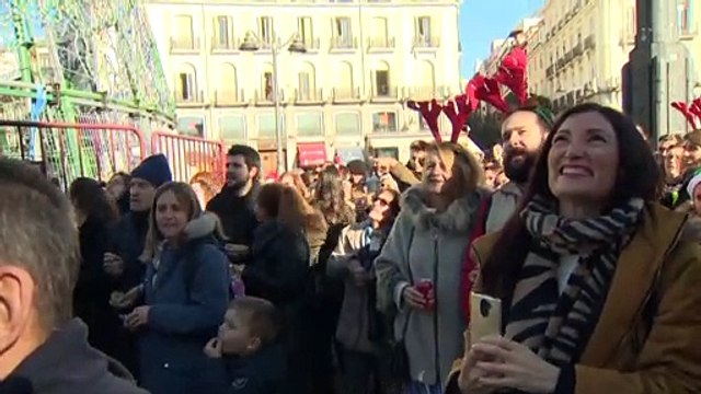El reloj de la Puerta del Sol listo para dar la bienvenida a 2022