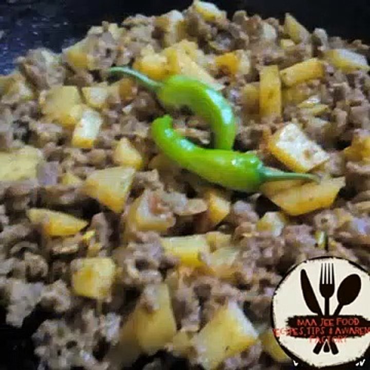 Bhuna aloo qeema How to make bhuna aloo qeema in urdu