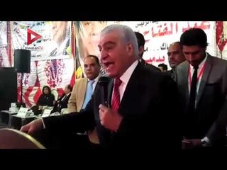 زاهي حواس بمؤتمر "كلنا معاك"  في دمياط  السيسي وحده يستطيع القضاء على العدو