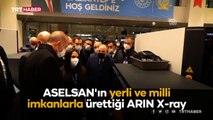 Cumhurbaşkanı Erdoğan, ASELSAN'ın yerli ARIN X-ray bagaj kontrol cihazını inceledi