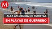 Miles de turistas abarrotaron las playas de Guerrero en esta navidad