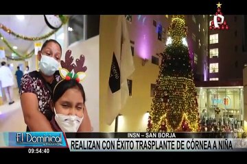 Niña piurana recibe trasplante de córnea y por primera vez ve la luz de Navidad