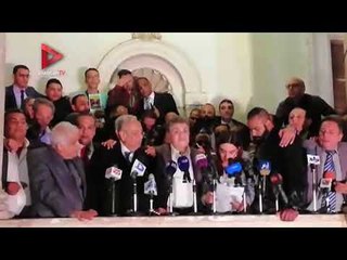 لحظة إعلان فوز "أبوشقة" برئاسة "الوفد"