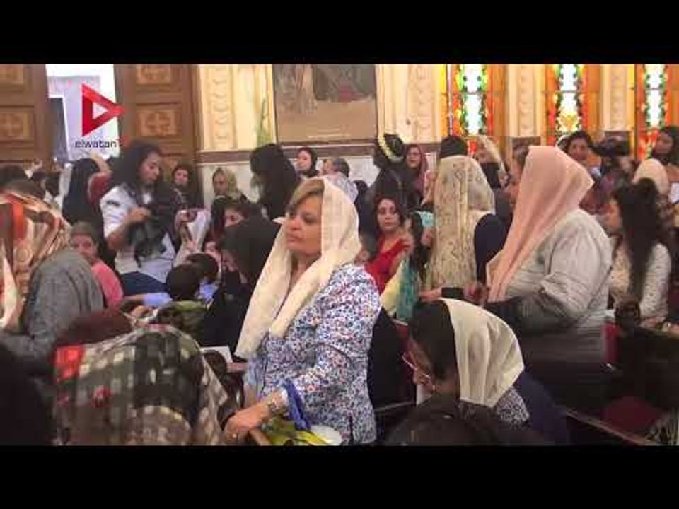 احتفالات الأقباط  ب"حدالسعف" في كنيسة مارجرجس الجيوشي بشبرا