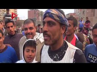 أغرب مسابقة لقياس قوة الخيول  "اللي منزلش الضهرية مشفش حصان وعربية"