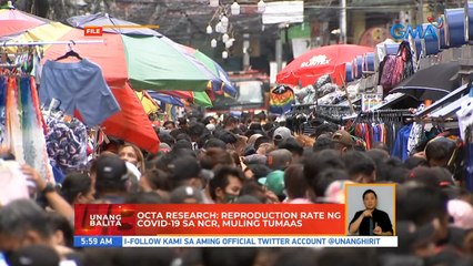 OCTA Research: Reproduction rate ng COVID-19 sa NCR, muling tumaas | UB