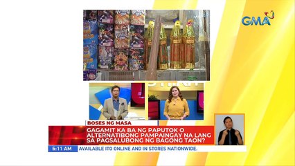 Gagamit ka ba ng paputok o alternatibong pampaingay na lang sa pagsalubong ng Bagong Taon? | UB