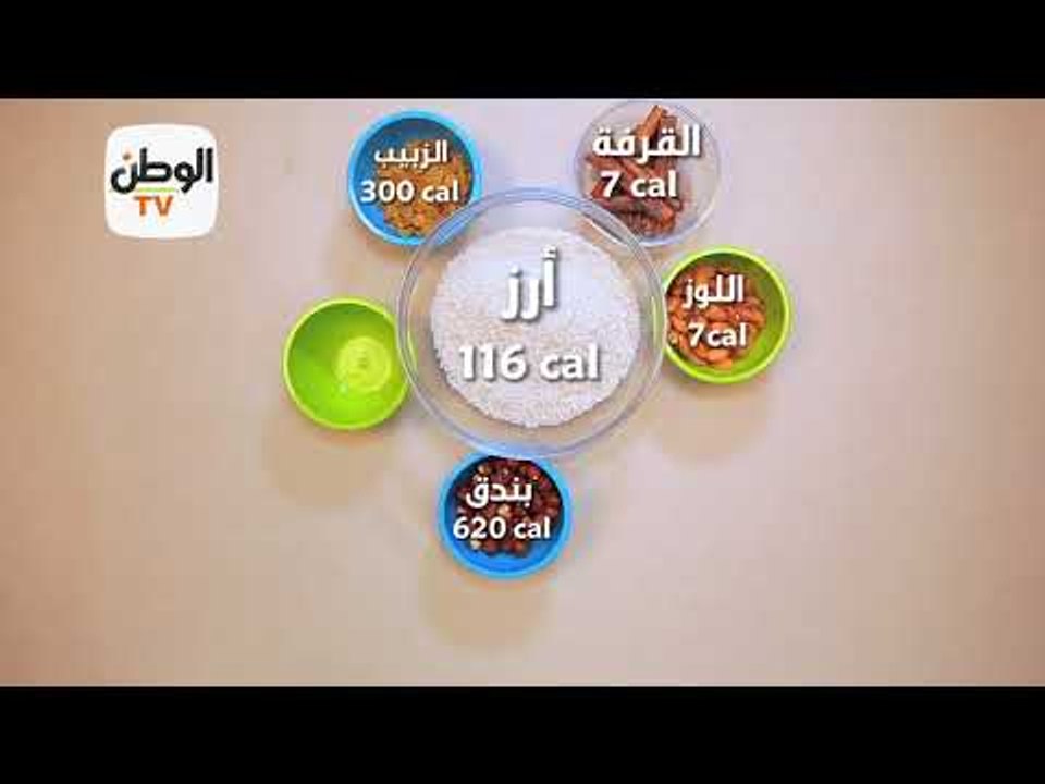 calories ... أرز بالمكسرات